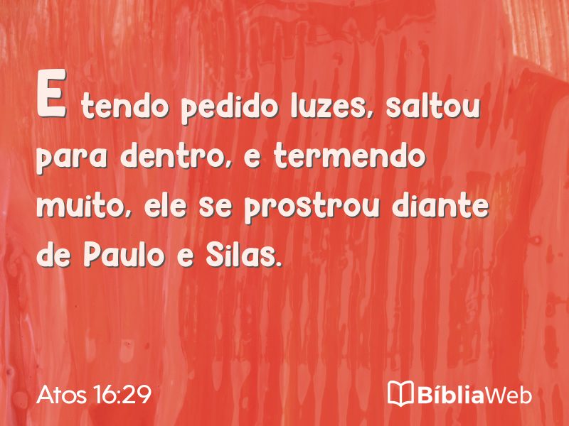 Atos 16:29 em imagem para compartilhar