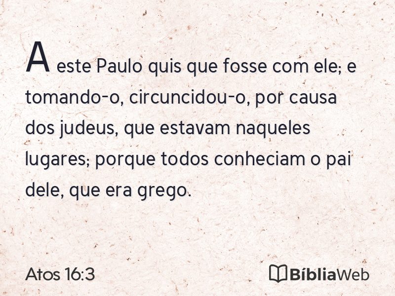 Atos 16:3 em imagem para compartilhar