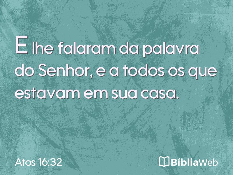 Atos 16:32 em imagem para compartilhar