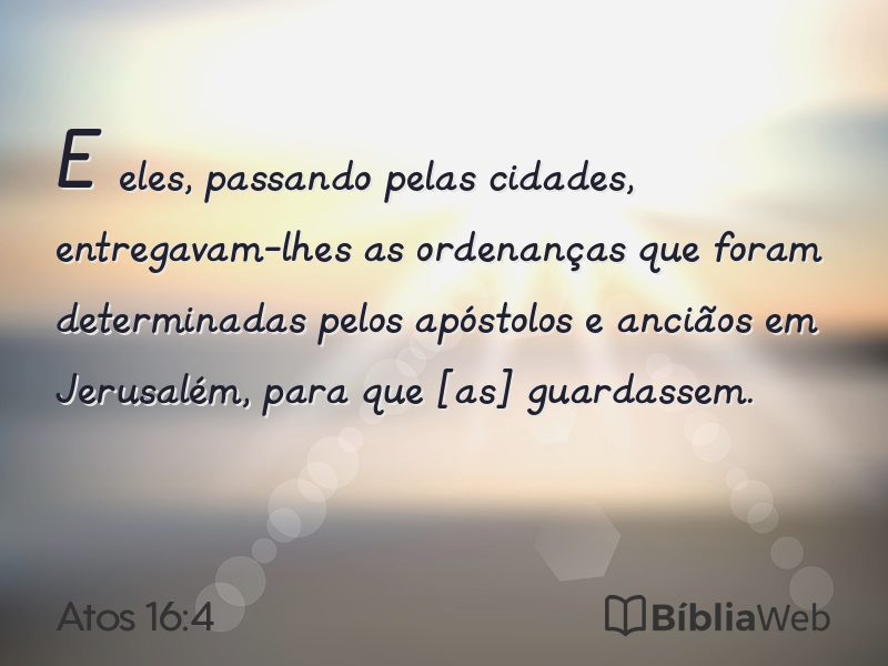 Atos 16:4 em imagem para compartilhar