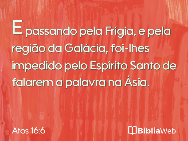 Atos 16:6 em imagem para compartilhar