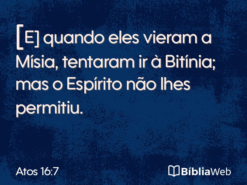Atos 16:7 em imagem para compartilhar