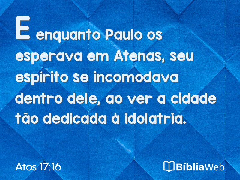 Atos 17:16 em imagem para compartilhar
