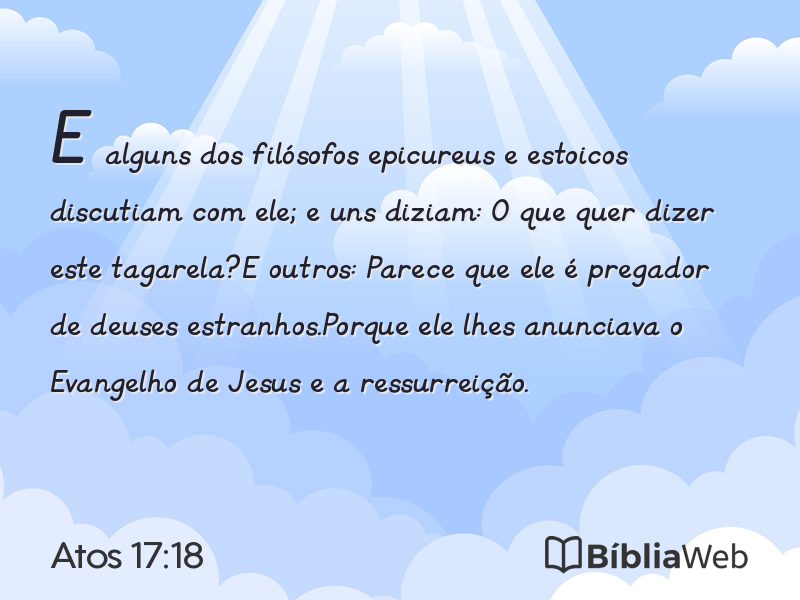 Atos 17:18 em imagem para compartilhar