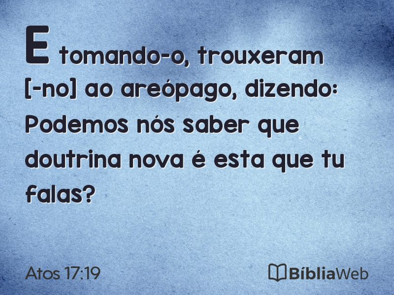 Atos 17:19 em imagem para compartilhar