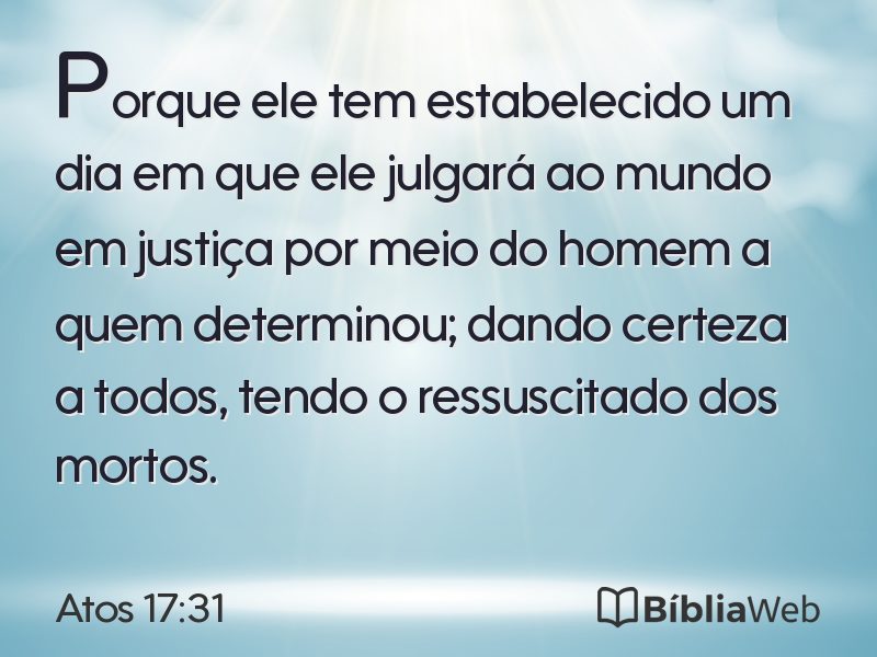 Atos 17:31 em imagem para compartilhar