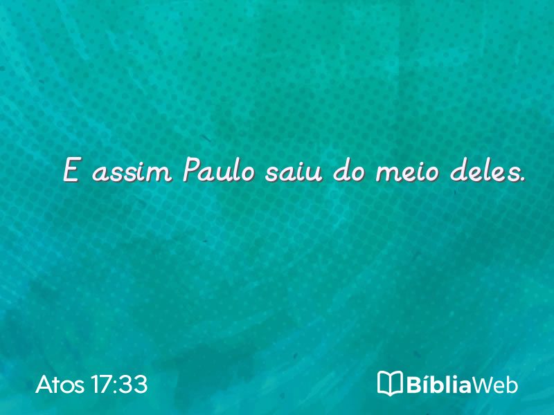Atos 17:33 em imagem para compartilhar
