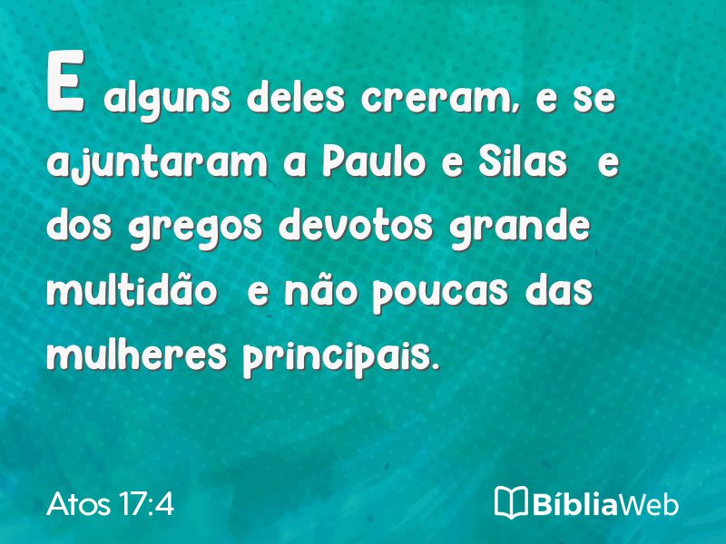 Atos 17:4 em imagem para compartilhar