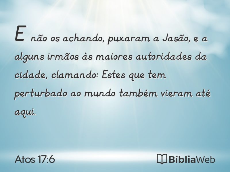 Atos 17:6 em imagem para compartilhar
