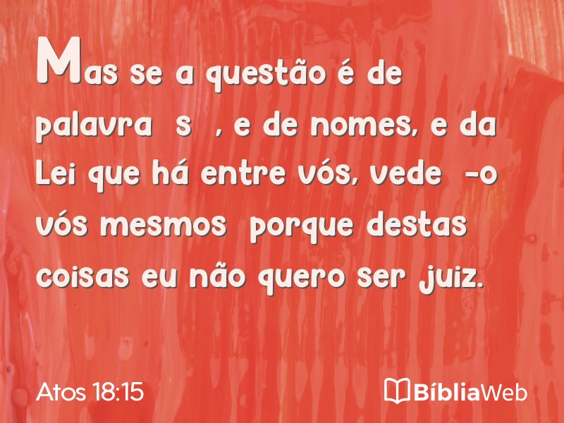 Atos 18:15 em imagem para compartilhar