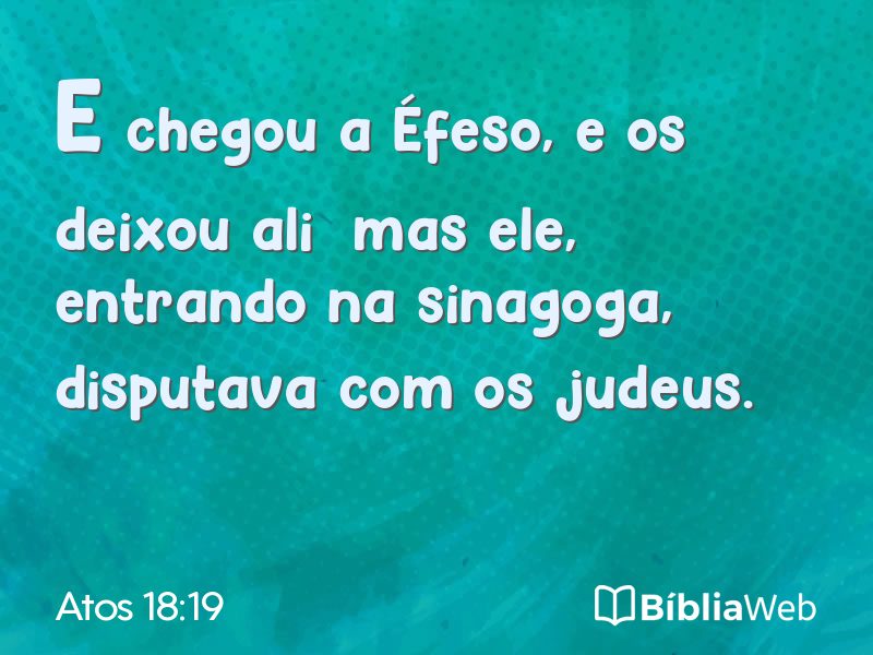 Atos 18:19 em imagem para compartilhar