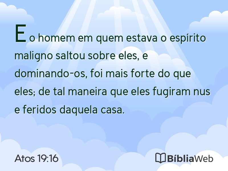 Atos 19:16 em imagem para compartilhar