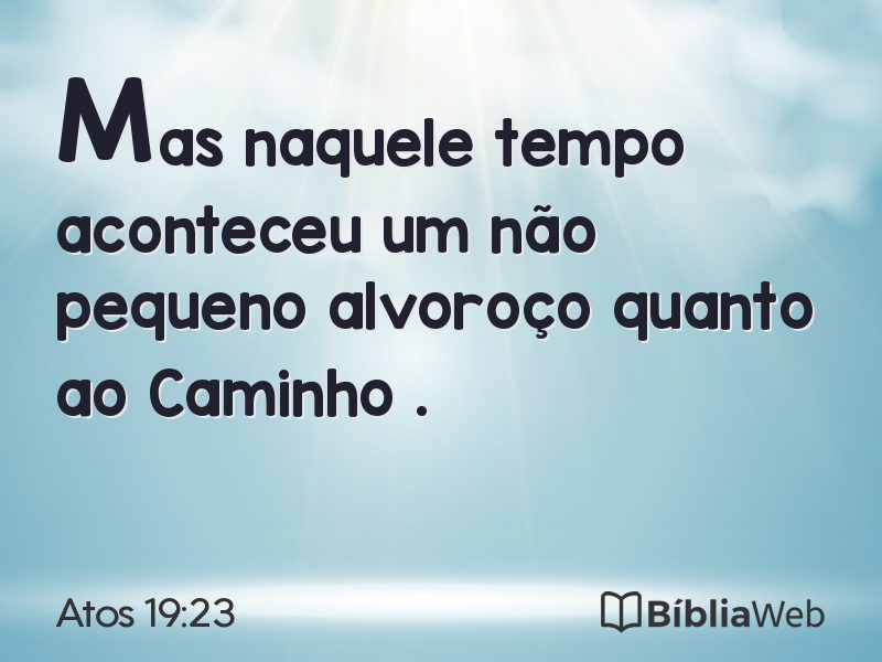 Atos 19:23 em imagem para compartilhar