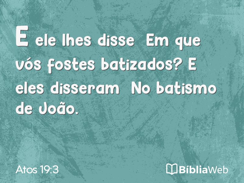 Atos 19:3 em imagem para compartilhar