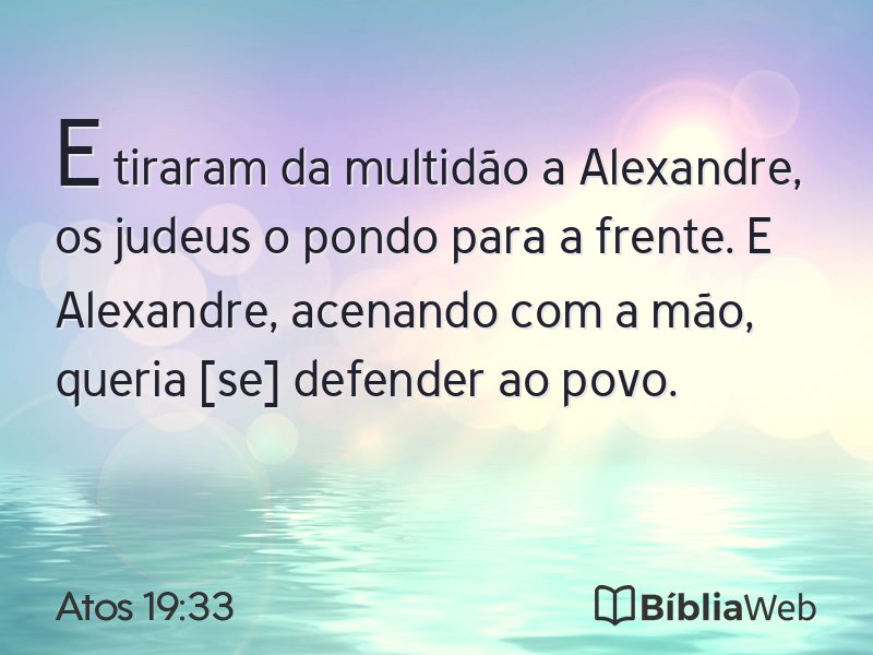Atos 19:33 em imagem para compartilhar