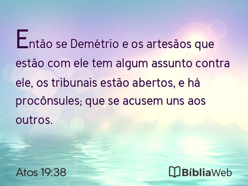 Atos 19:38 em imagem para compartilhar