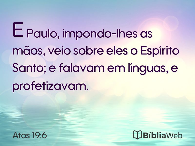 Atos 19:6 em imagem para compartilhar