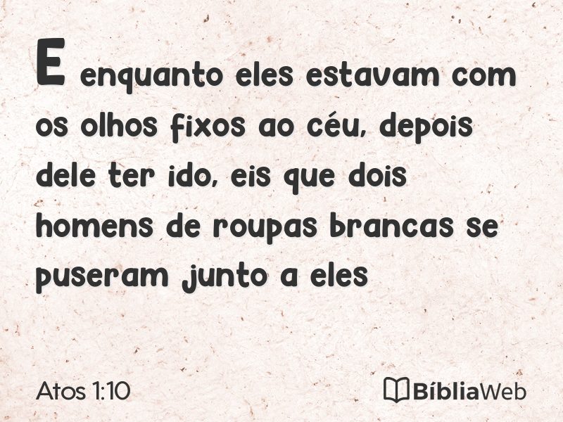 Atos 1:10 em imagem para compartilhar