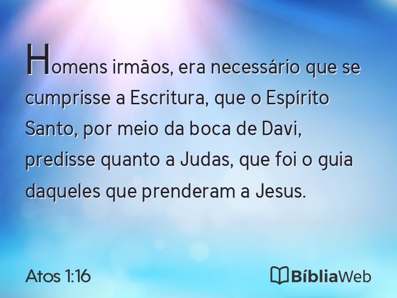 Atos 1:16 em imagem para compartilhar