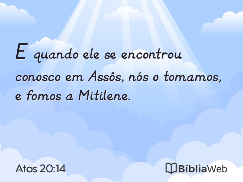 Atos 20:14 em imagem para compartilhar