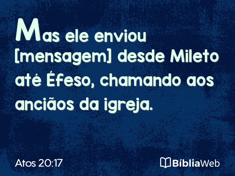 Atos 20:17 em imagem para compartilhar