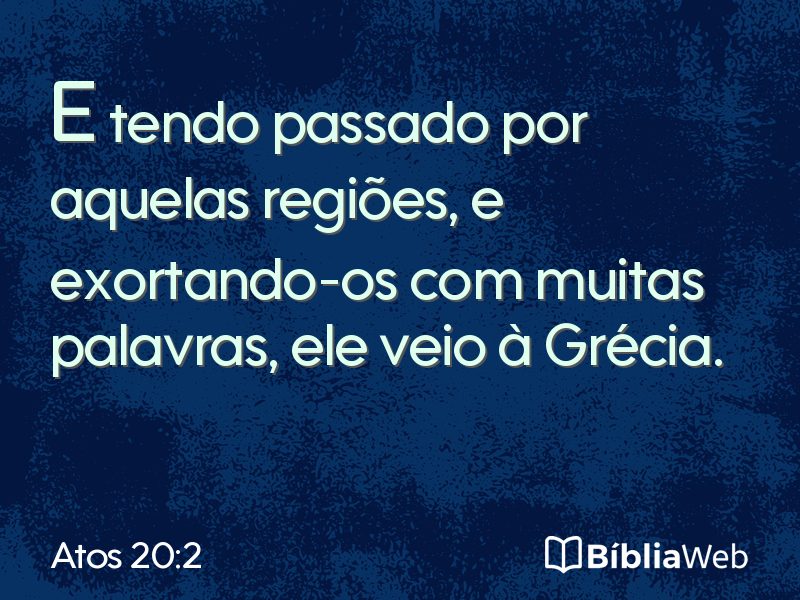 Atos 20:2 em imagem para compartilhar