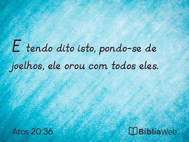 Atos 20:36 em imagem para compartilhar