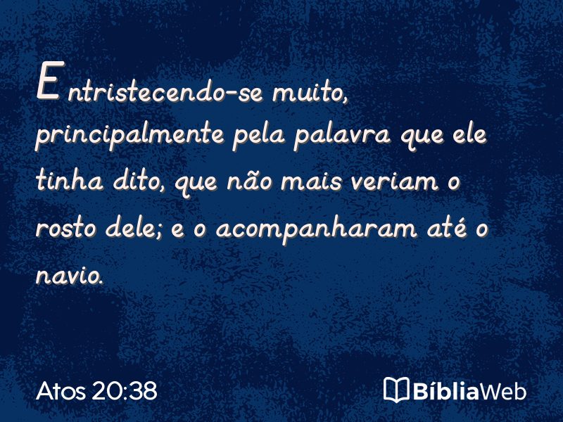 Atos 20:38 em imagem para compartilhar