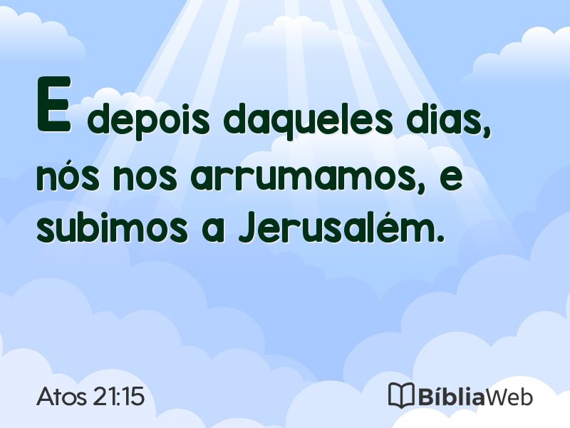 Atos 21:15 em imagem para compartilhar