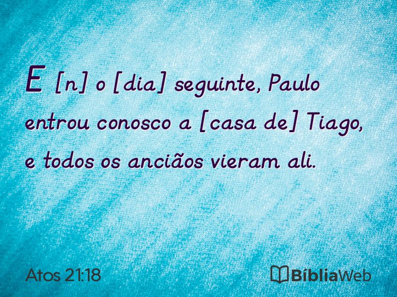 Atos 21:18 em imagem para compartilhar