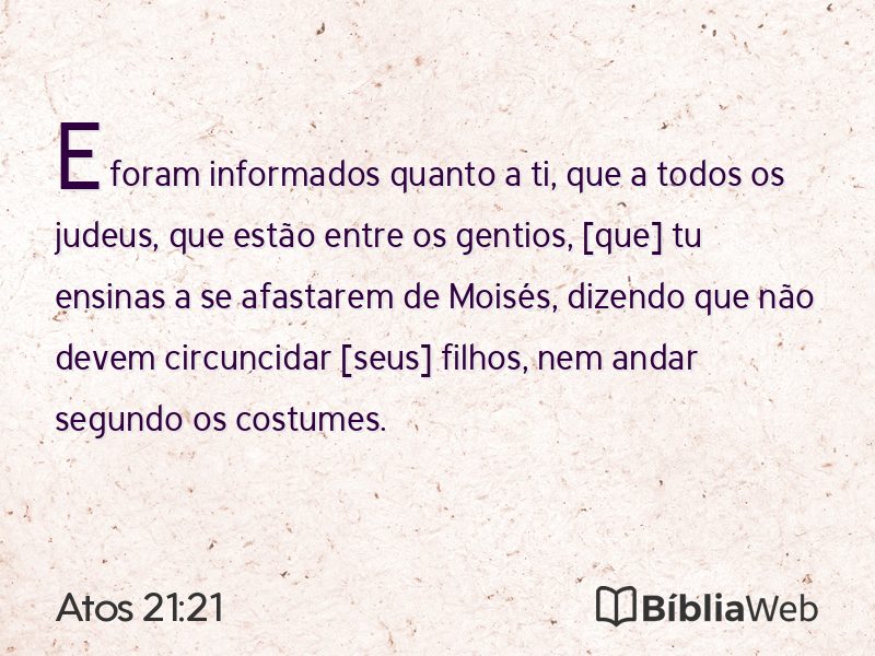 Atos 21:21 em imagem para compartilhar