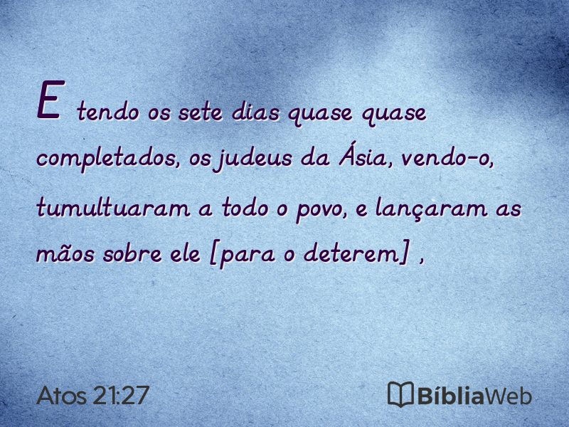 Atos 21:27 em imagem para compartilhar