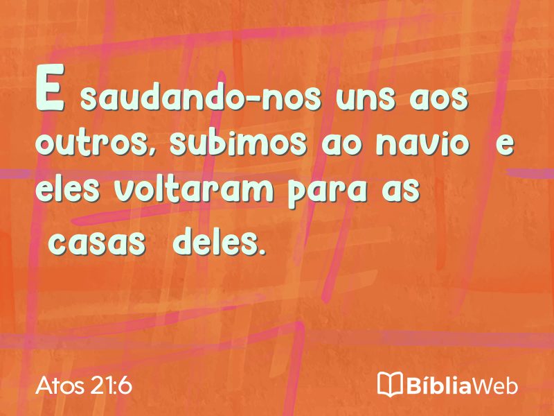 Atos 21:6 em imagem para compartilhar