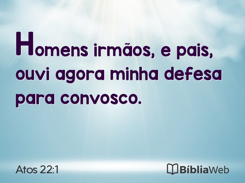 Atos 22:1 em imagem para compartilhar
