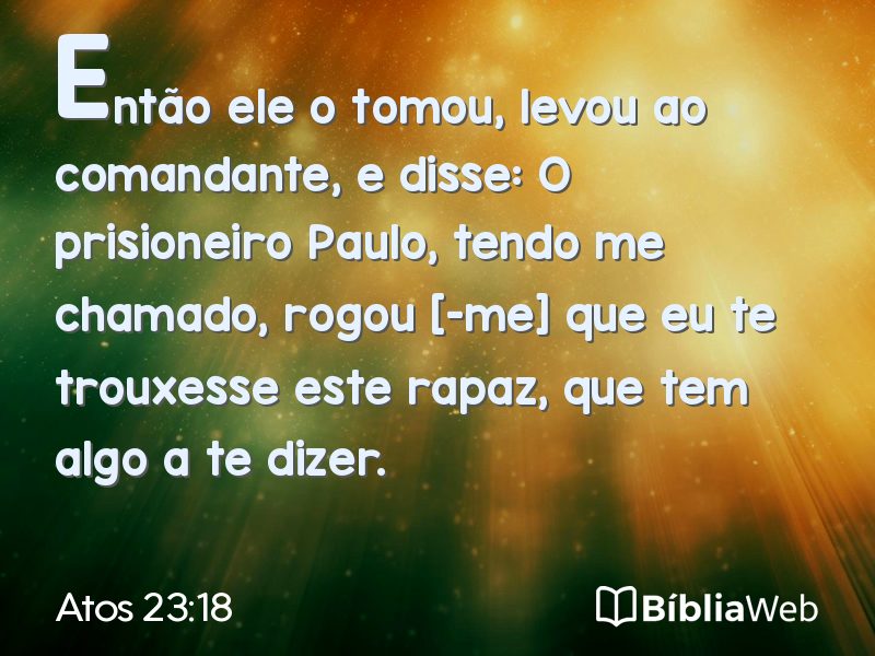 Atos 23:18 em imagem para compartilhar