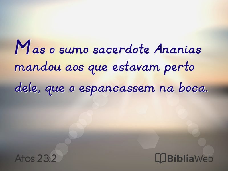 Atos 23:2 em imagem para compartilhar