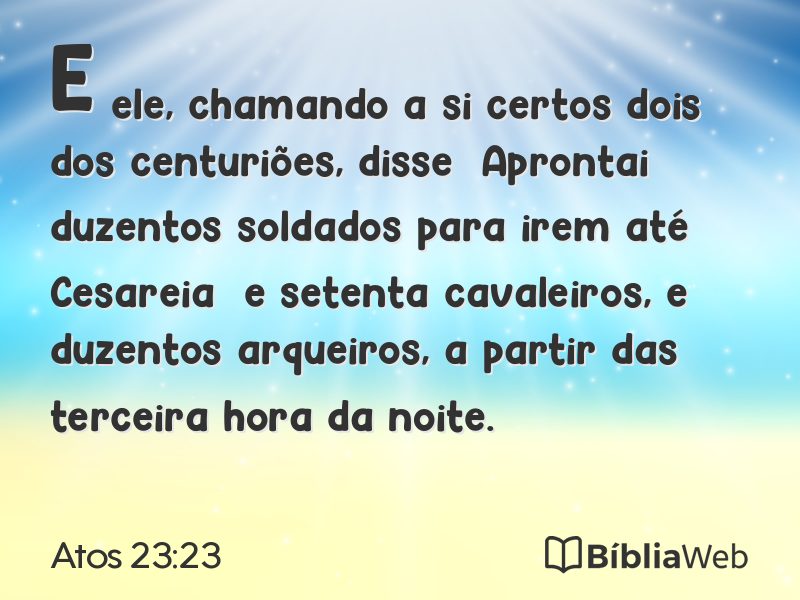 Atos 23:23 em imagem para compartilhar