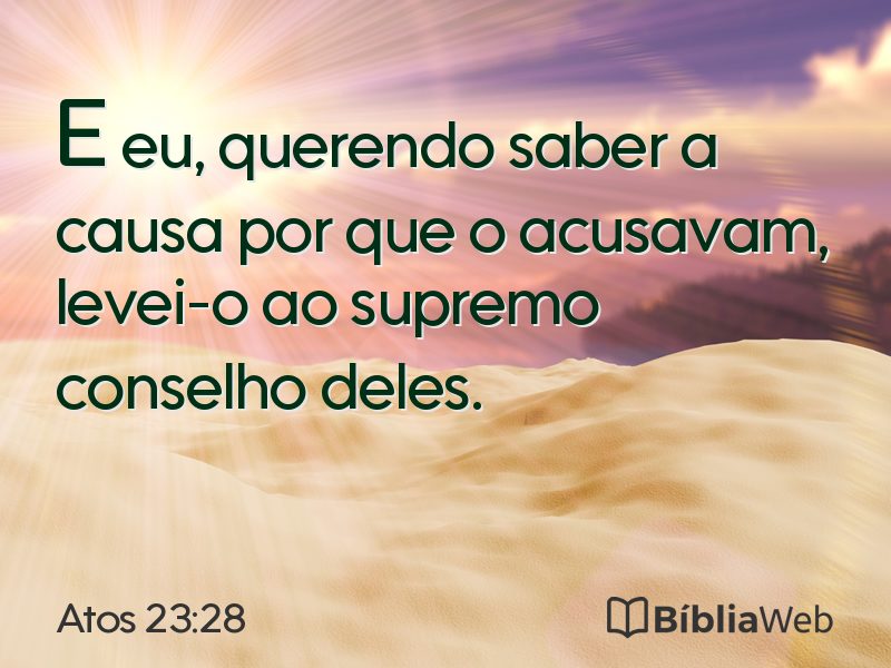 Atos 23:28 em imagem para compartilhar