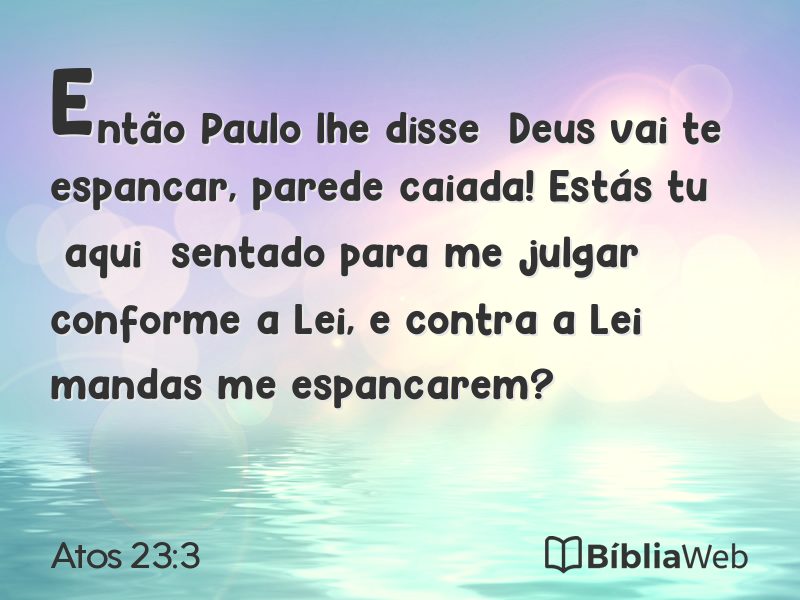 Atos 23:3 em imagem para compartilhar