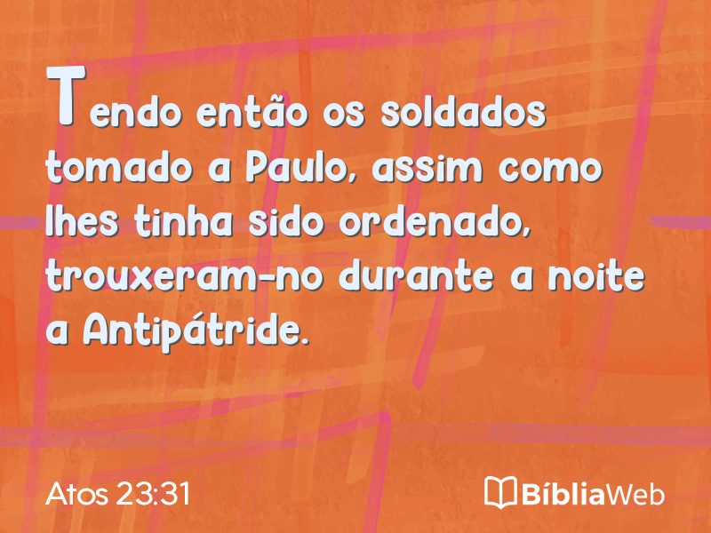 Atos 23:31 em imagem para compartilhar