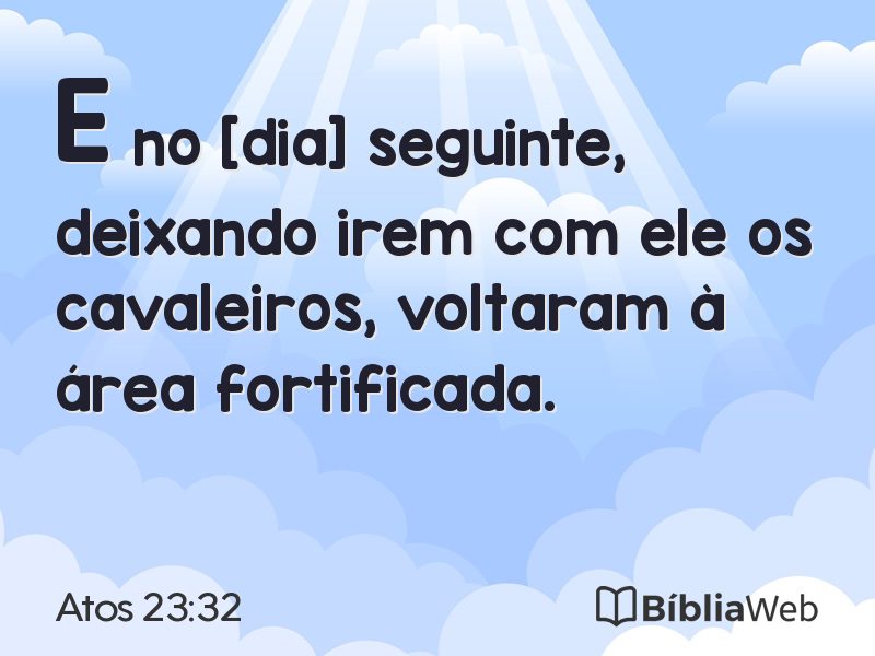 Atos 23:32 em imagem para compartilhar