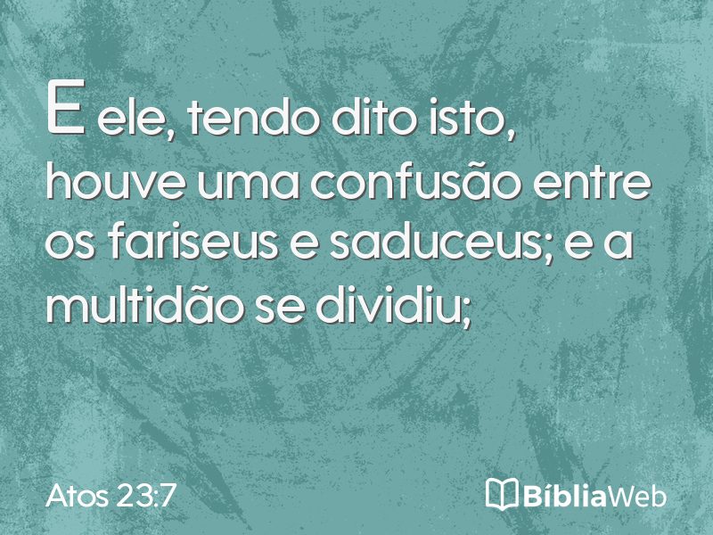 Atos 23:7 em imagem para compartilhar