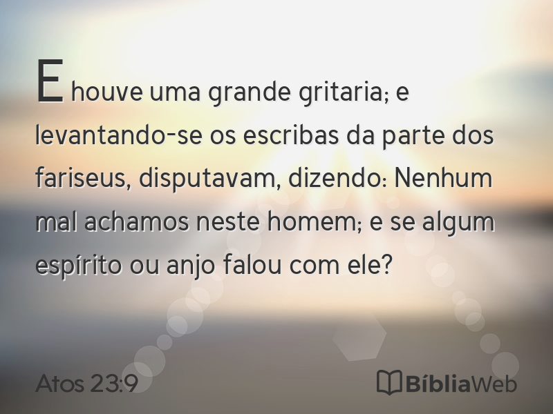 Atos 23:9 em imagem para compartilhar