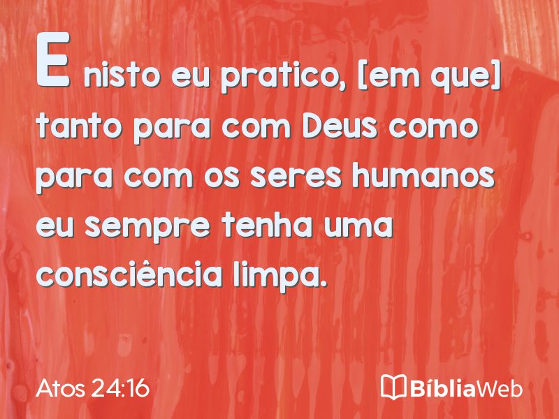 Atos 24:16 em imagem para compartilhar