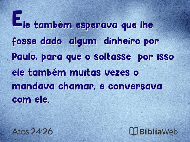Atos 24:26 em imagem para compartilhar