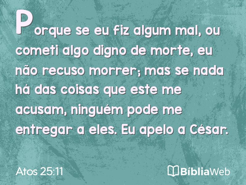 Atos 25:11 em imagem para compartilhar