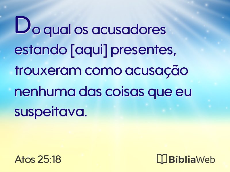 Atos 25:18 em imagem para compartilhar