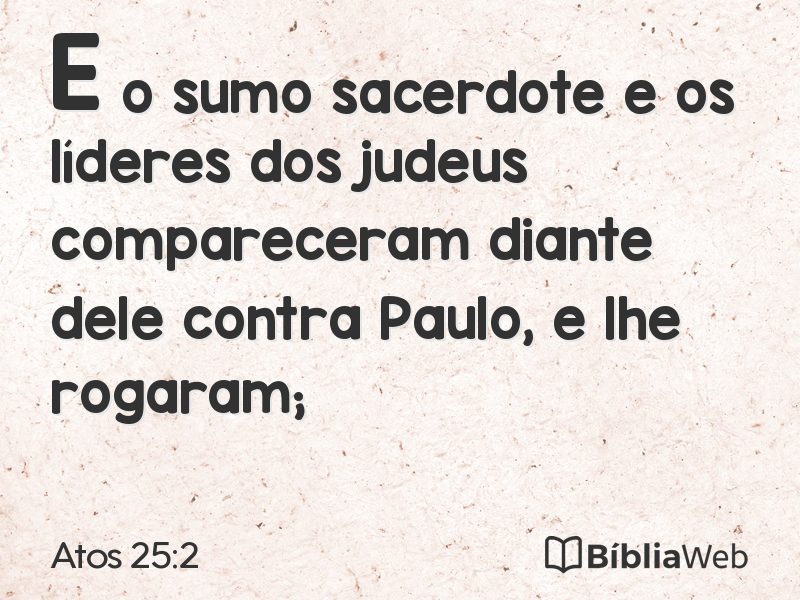 Atos 25:2 em imagem para compartilhar