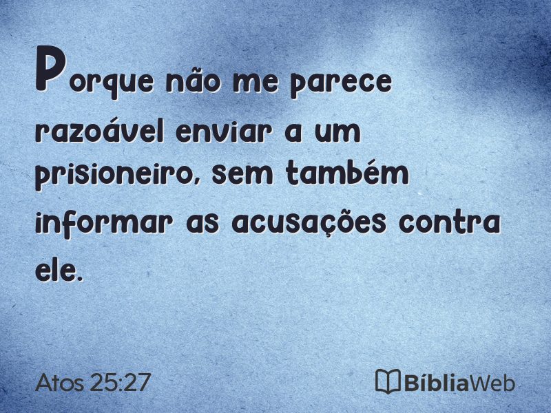 Atos 25:27 em imagem para compartilhar