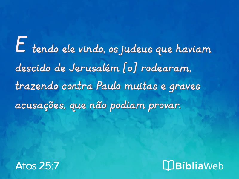 Atos 25:7 em imagem para compartilhar